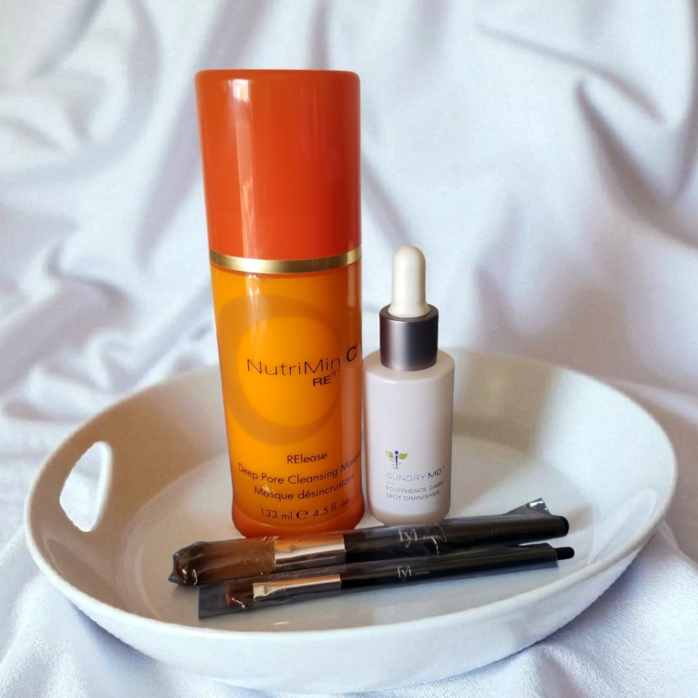 Gundry MD Arbonne Polyphenol Dark Spot Diminisher Serum RE9 Release Masque Used